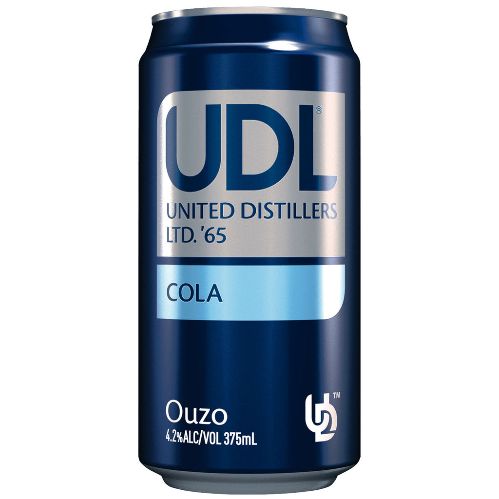 UDL Ouzo and cola 375ml can