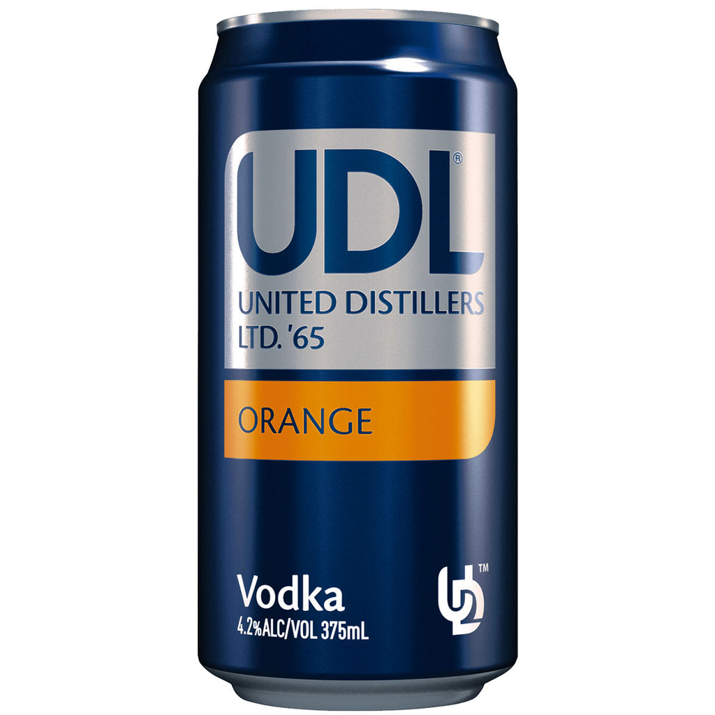UDL Vodka and Orange 375ml can