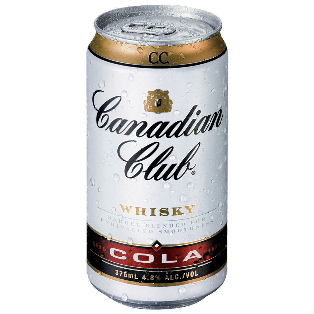 Canadian Club and Cola 375ml cans