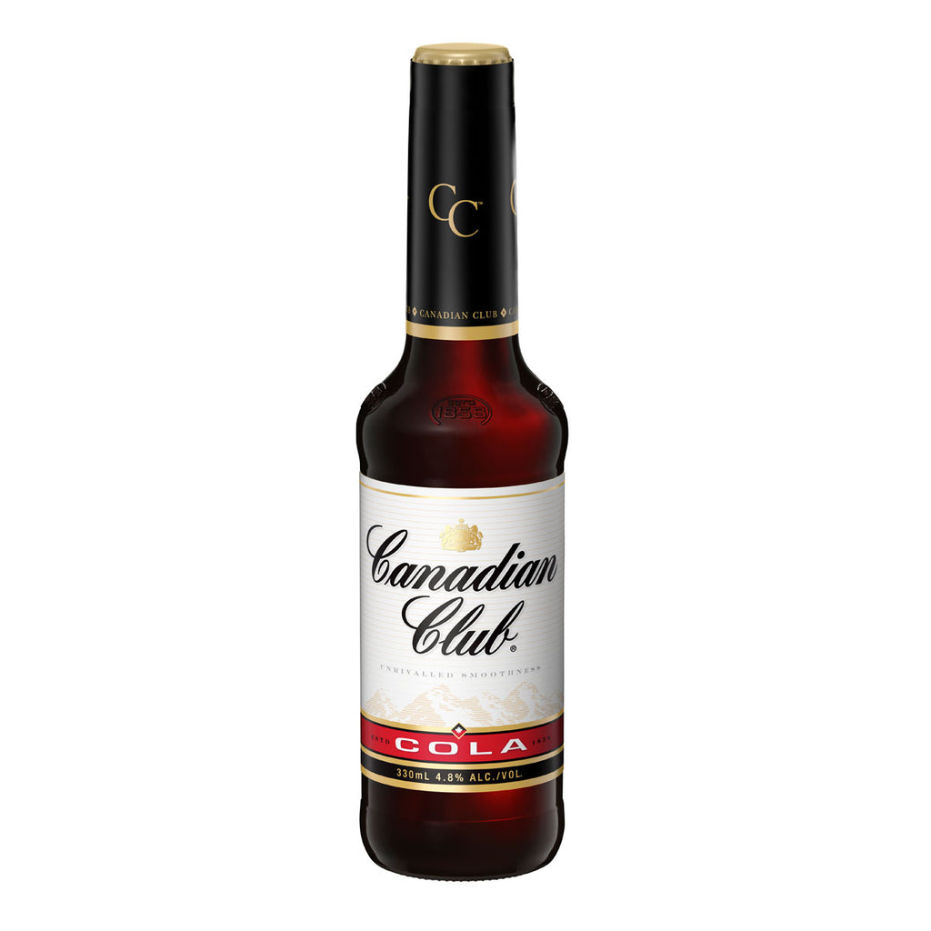 Canadian Club and Cola 330ml Stubbies