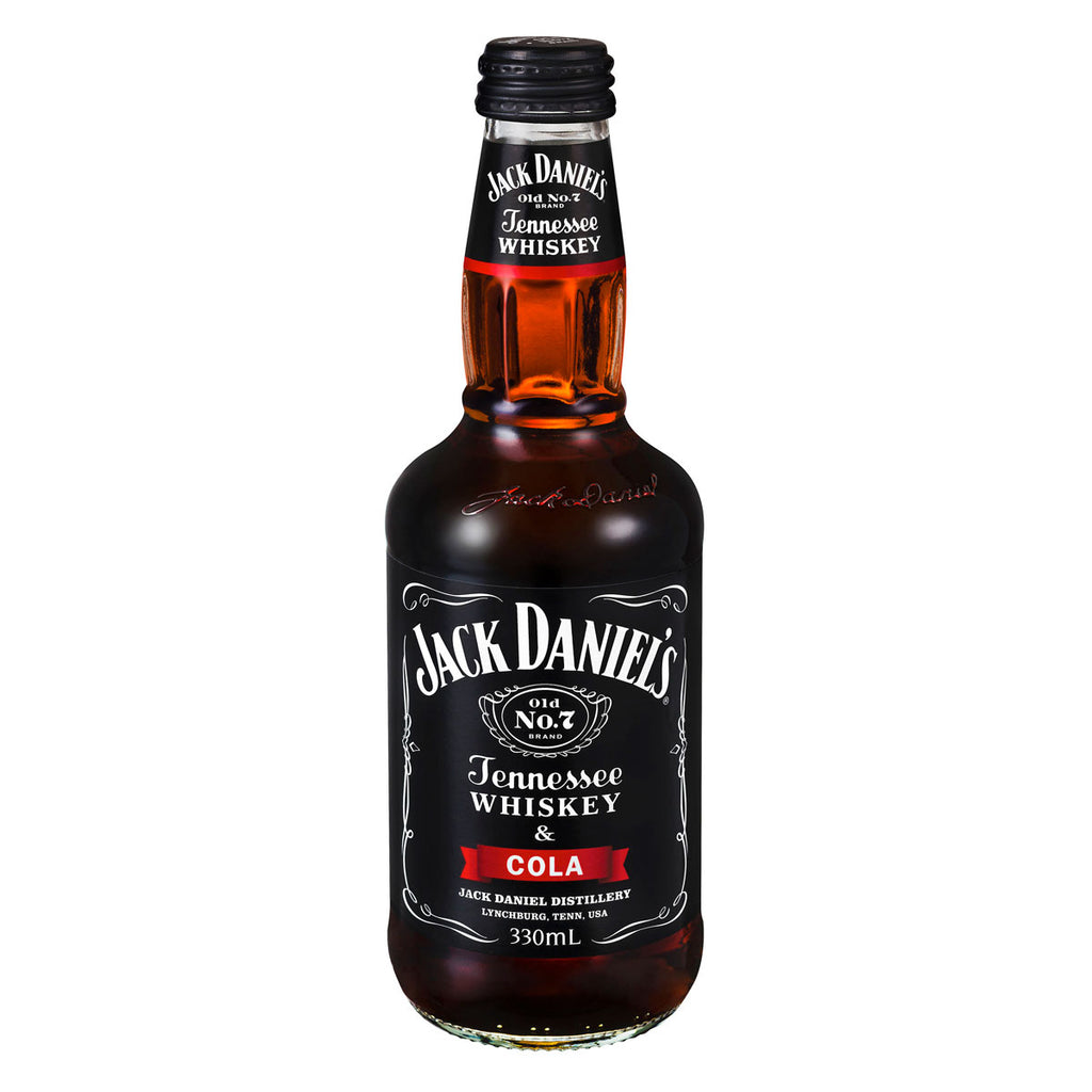 Jack Daniel's Whiskey and Cola 330ml bottles
