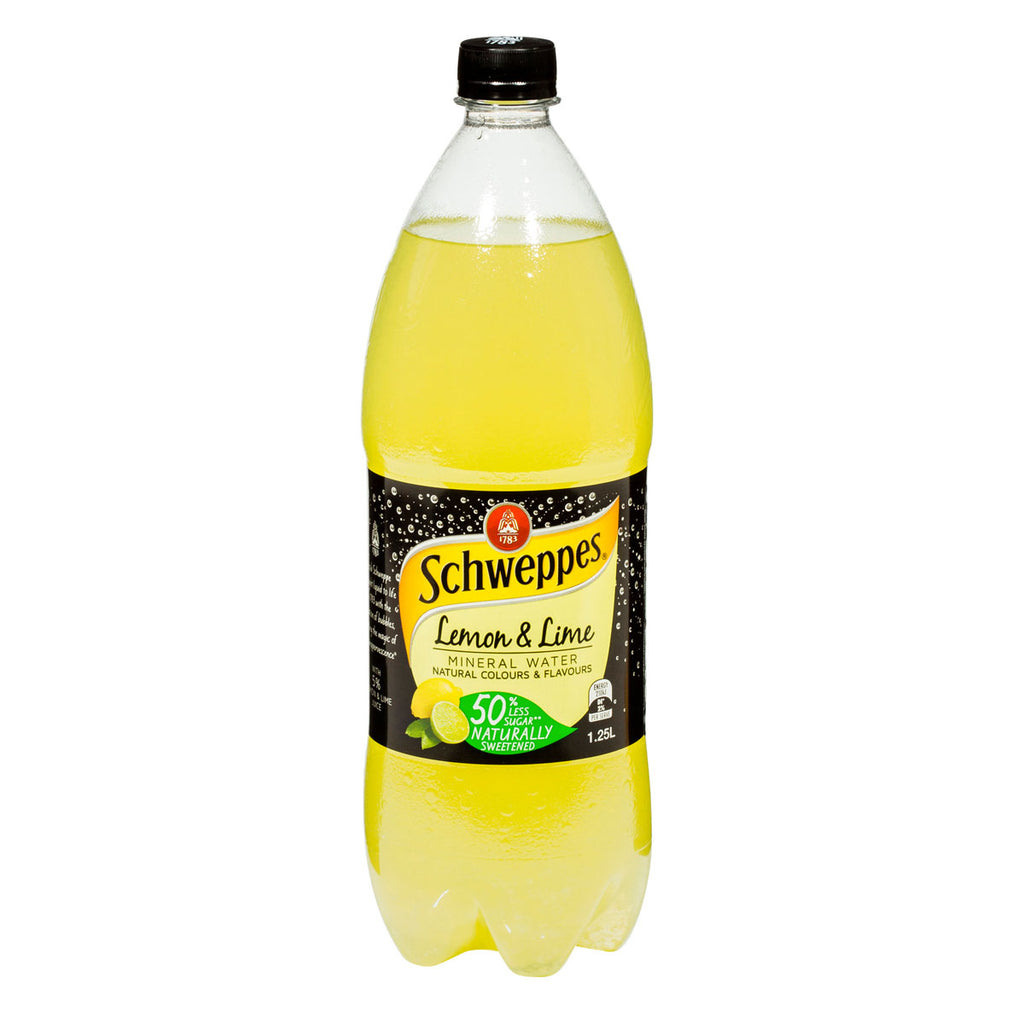 Schweppes Lemon and Lime Mineral Water 1.1L