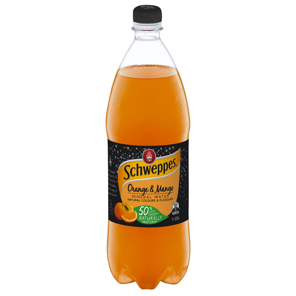 Schweppes Orange and Mango Mineral water 1.1L