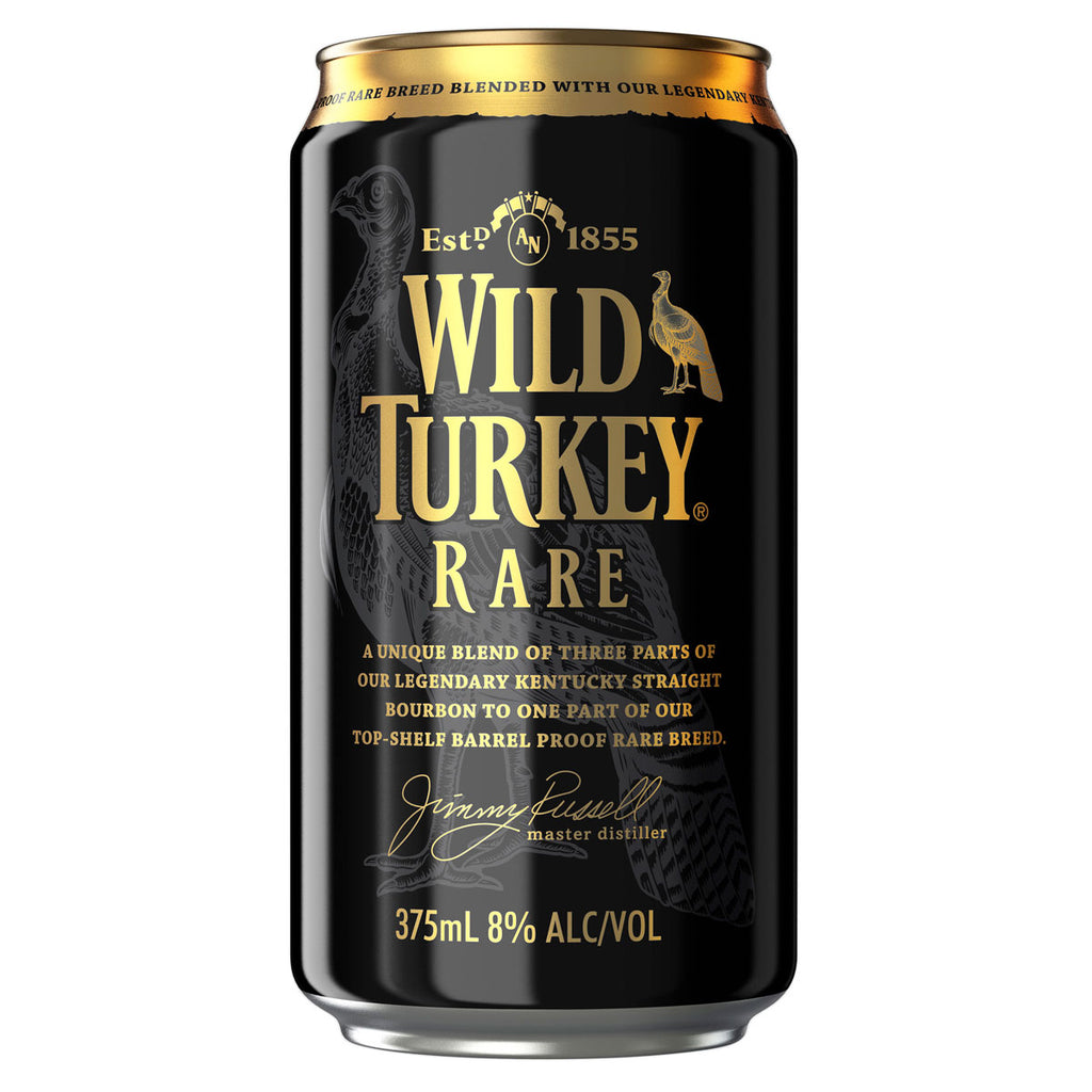 Wild Turkey Rare 8% and cola 375ml can