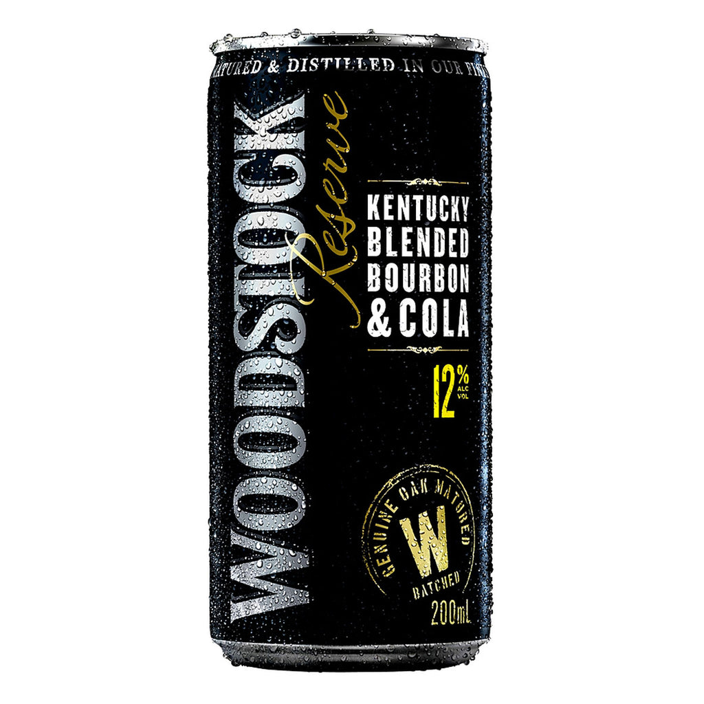 Woodstock Bourbon and cola 12% 200ml can